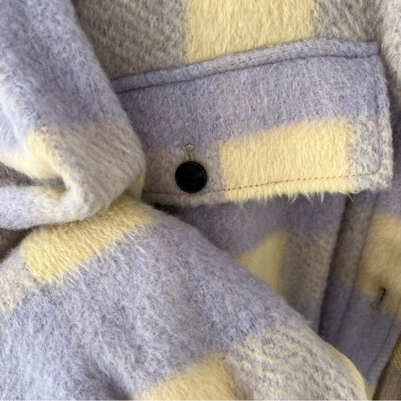 Zara Purple Plaid Overshirt - Picture 13 of 13